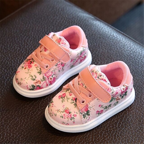 Cute Flower Baby Girls Shoes Comfortable Leather