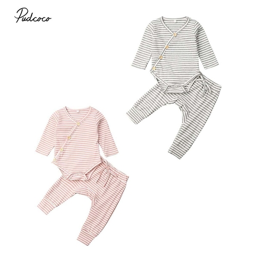 0 18M Baby Autumn Clothes Set 2PCS Newborn Babies