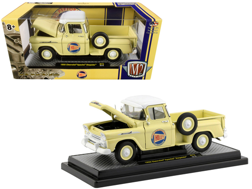 1958 Chevrolet Apache Stepside Pickup Truck Rich Cream with White Top