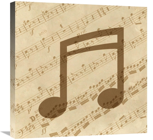 Global Gallery GCS-453946-2424-142 24 x 24 in. Music - Notes Art Print