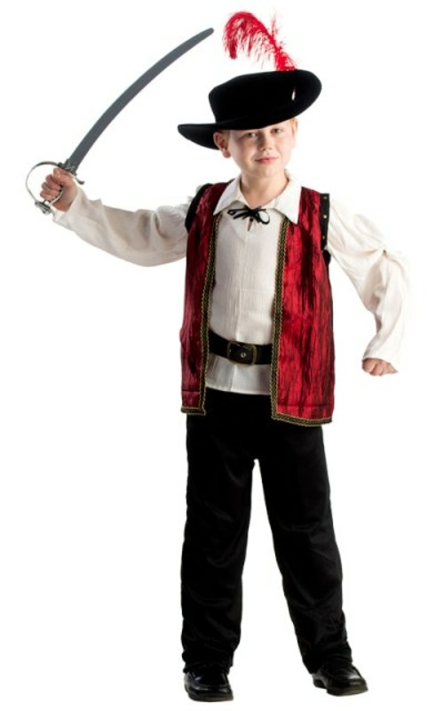 Dress Up America 799-T4 Courageous Musketeer Boys Costume- T4