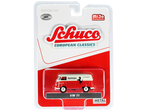 Volkswagen T1 Panel Bus \Ferrari Automobiles\" Red and Cream
