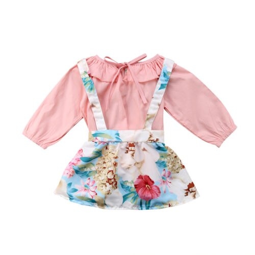 Newborn Kid Baby Girls Tops Floral Overall