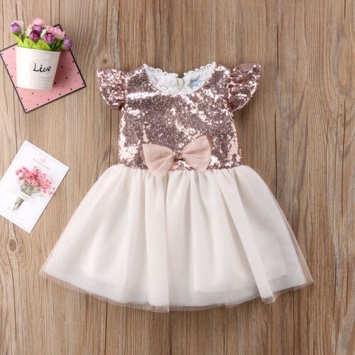 Toddler Baby Kids Girls Party Princess Dress Tulle