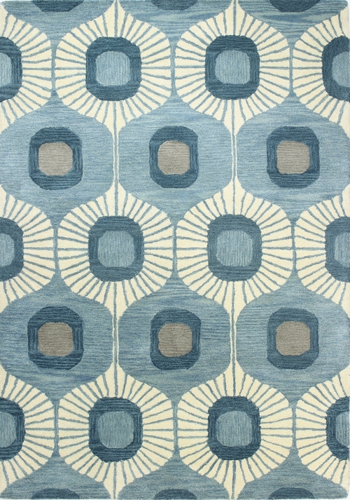 Bashian S185-LBL-2.6X8-ST103 Chelsea Collection Geometric Contemporary