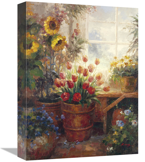 Global Gallery GCS-121143-1216-142 12 x 16 in. Sunflower Garden I Art 