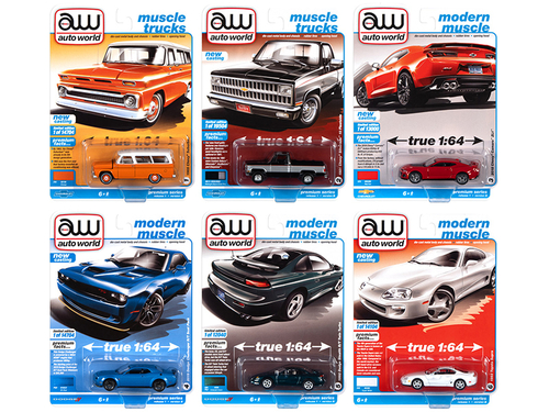 Autoworld Premium 2021 Set B of 6 pieces Release 1 1/64 Diecast Model