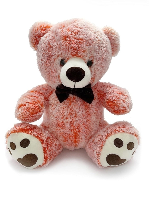 Dual Orange Plush Stuffed Sitting Teddy Bear Soft Toy