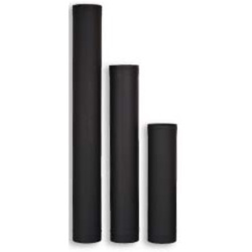 Olympia 3602528 7 x 48 in. Ventis Single-Wall Black Stove Pipe with Co