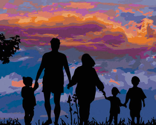 Paint by Numbers - BIG FAMILY AND THE SUNSET