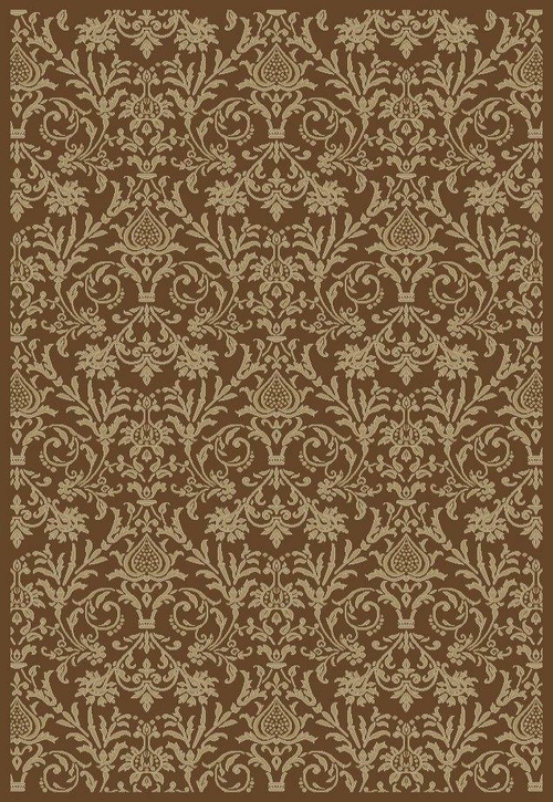 Concord Global 49484 3 ft. 11 ft. x 5 ft. 7 in. Jewel Damask - Brown