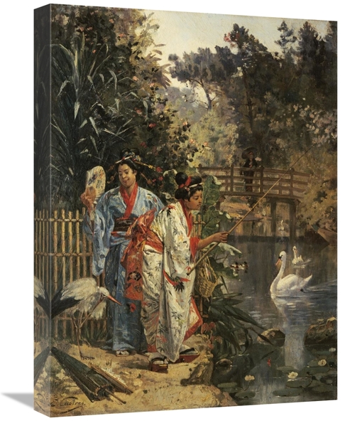 Global Gallery GCS-267838-22-142 22 in. in a Japanese Garden Art Print