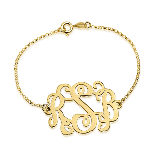 Round Monogram Bracelet