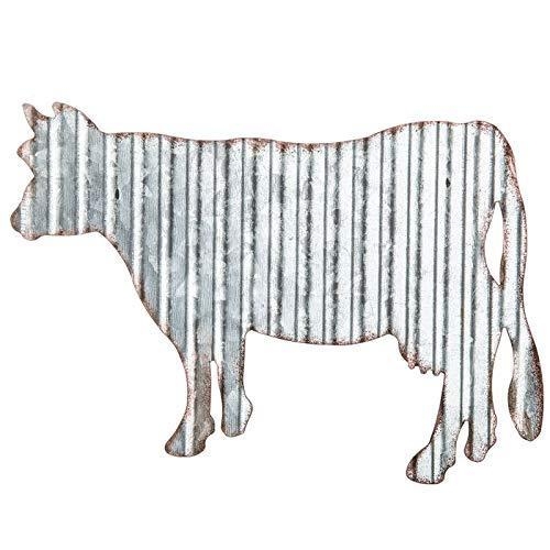 Everydecor Cow Corrugated Metal Wall Decor