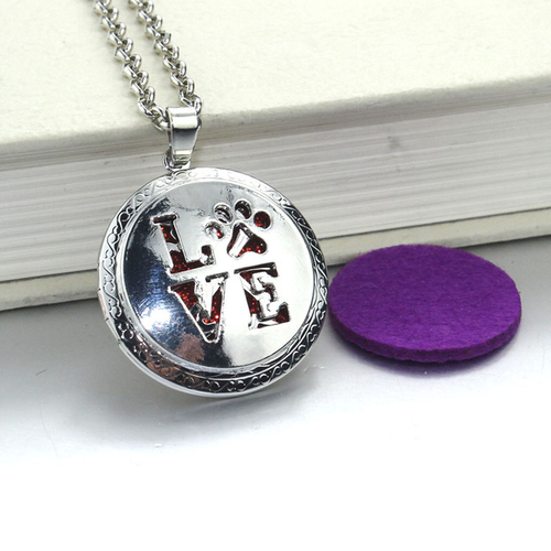 1pcs Round Aroma Diffuser Open Antique Lockets