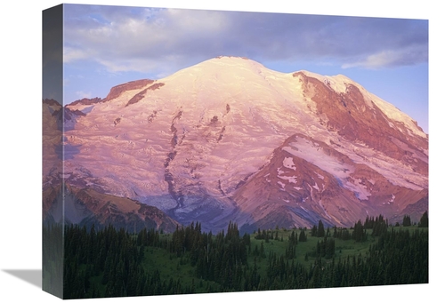 Global Gallery GCS-396681-1216-142 12 x 16 in. Mount Rainier at Sunris