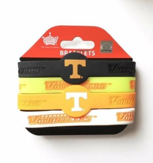 Tennessee Volunteers Bracelets - 4 Pack Silicone