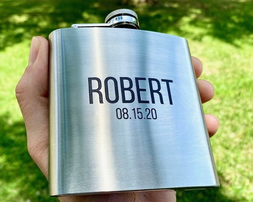 Personalized Flask for Men, Flask for Husband, Flask for Him