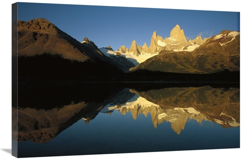 Global Gallery GCS-453410-2436-142 24 x 36 in. Mt Fitzroy Reflected in