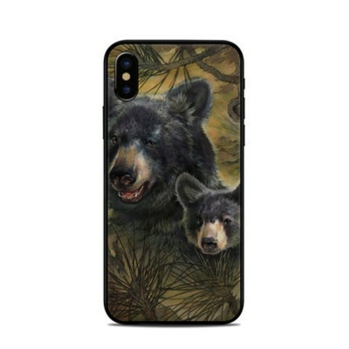 DecalGirl AIPX-BLKBEARS Apple iPhone X Skin - Black Bears