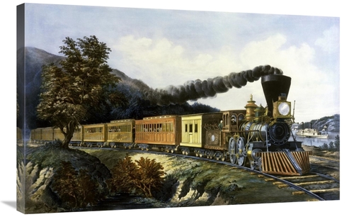 Global Gallery GCS-277160-36-142 36 in. American Express Train Art Pri