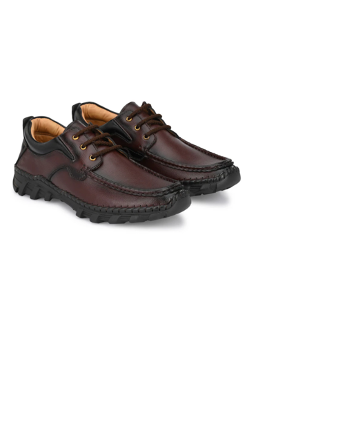 Brown Synthetic Laceup Derbies(Size7)(Colorbrown)