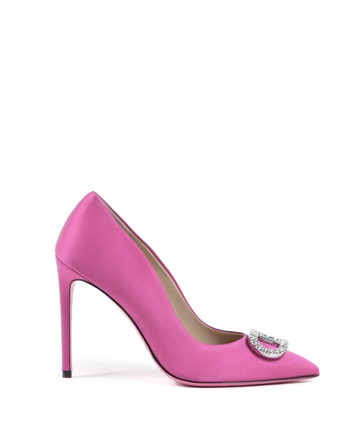 Cindarella Satin Pump Fuxia