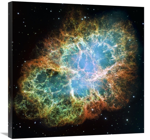 Global Gallery GCS-393588-3030-142 30 x 30 in. Crab Nebula Mosaic Art 