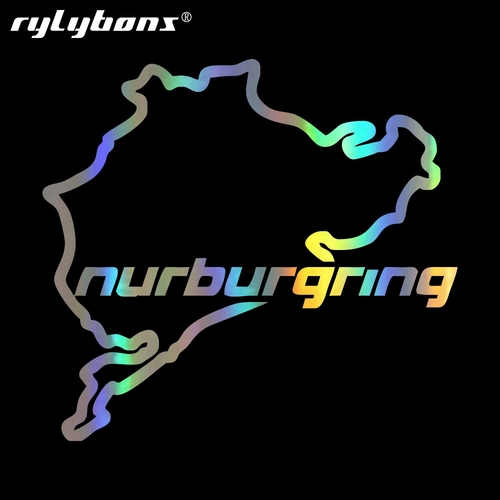 14*12.5cm Nurburgring racing track Car Sticker