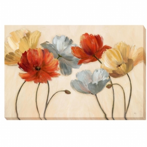 Artistic Home Gallery 1624315G Poppy Palette Revisited Canvas - 16 in.