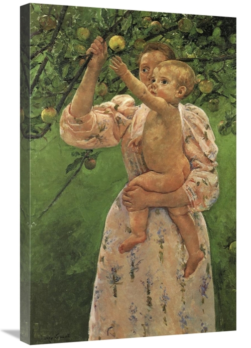 Global Gallery GCS-372639-30-142 30 in. Baby Reaching for an Apple 189