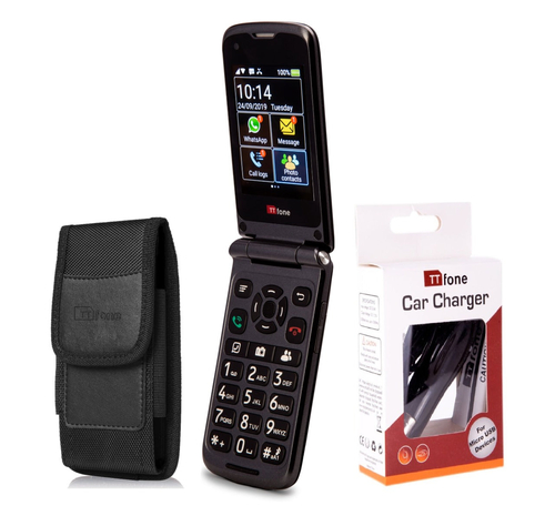 Bundle offer for TTfone Titan TT950 Touchscreen WhatsApp Flip Senior