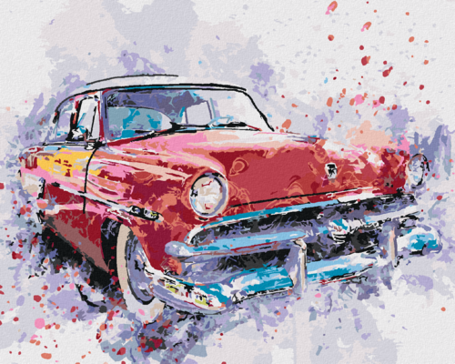 Paint by Numbers - RED PAINTED CAR