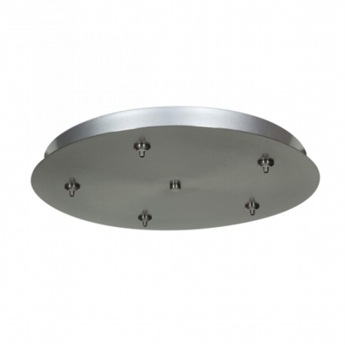 Unijack 87121UJ-BS  Five Light Canopy- Brushed Steel Finish