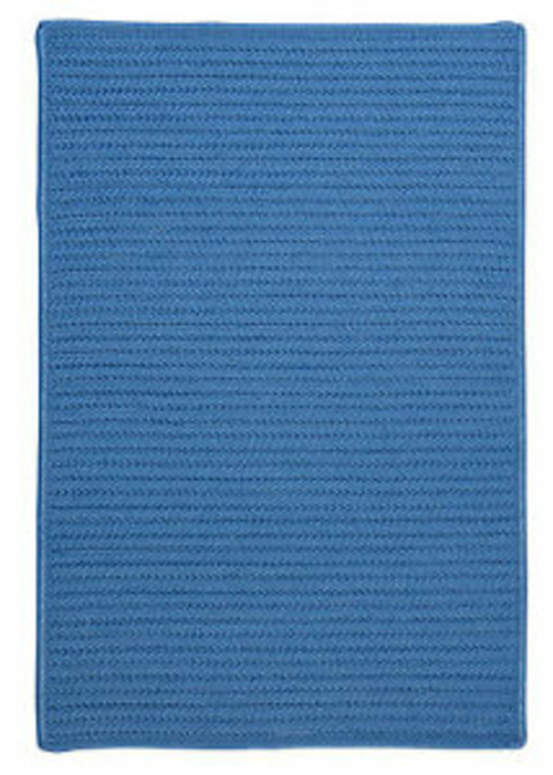 Colonial Mills Rug H870R024X096S Simply Home Solid - Blue Ice 2 ft. x 