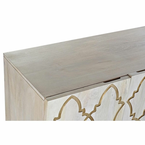 Sideboard DKD Home Decor White 177 x 45 x 75 cm Golden Mango wood