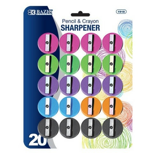 Bazic 1918 Round Pencil Sharpener (20/Pack) Case of 24