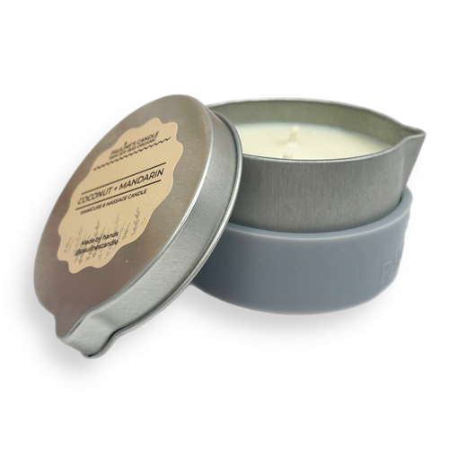 Candle after manicure Silver Moon 100 ml. Coconut, mandarin.