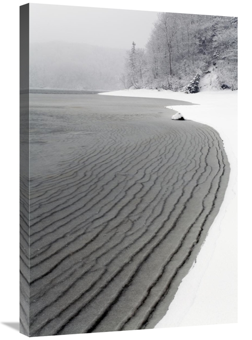 Global Gallery GCS-397606-2030-142 20 x 30 in. Pleated Ice Along Lake 