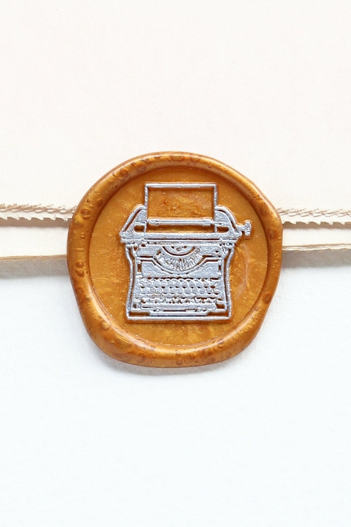 Retro typewriter Wax Seal Stamp / typewriter Wax seal Stamp kit