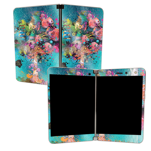MightySkins GL-MISURDUO-Surf Palm Glossy Glitter Skin for Microsoft Su
