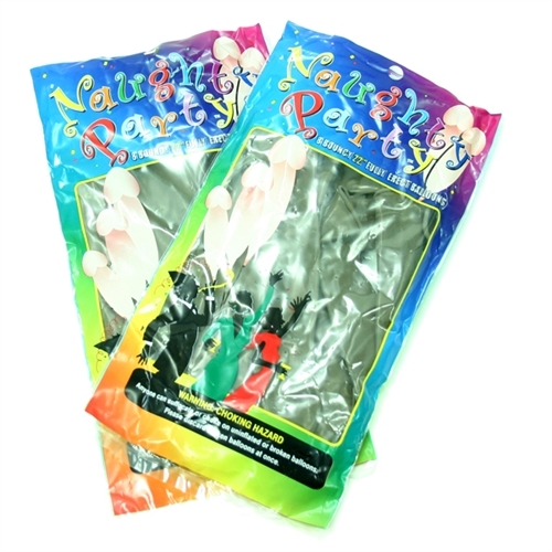 Naughty Party Balloons - Penis - 8 Pack - Brown