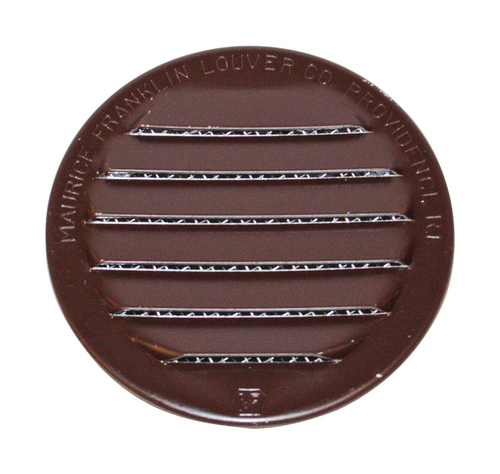 Maurice Franklin Louver 5996434 2.5 x 2.5 in. Gloss Brown Aluminum Min