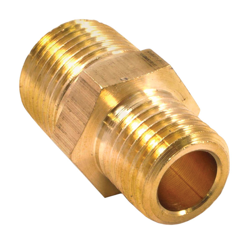 Forney Industries 1892785 Brass Hose Reducer, 0.38 in. Male NPT x 