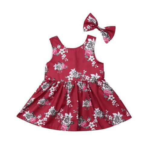 Kids Baby Girls Dress Summer Clothes