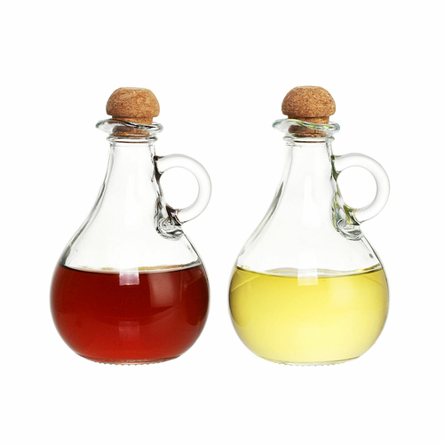 Oil and Vinegar Set DKD Home Decor 9 x 9 x 14,5 cm Crystal Transparent
