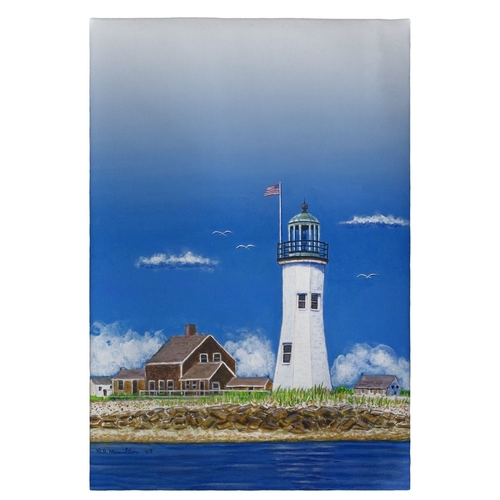 Betsy Drake GT743 20 x 20 in. Scituate Lighthouse Guest Towel