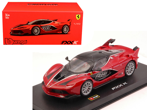 Ferrari FXX-K #88 Red Signature Series 1/43 Diecast Model Car by