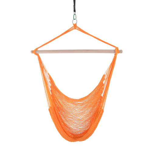 Outsunny Hammock Chair Leisure Swing Hanging Woven Nylon Camping Porch