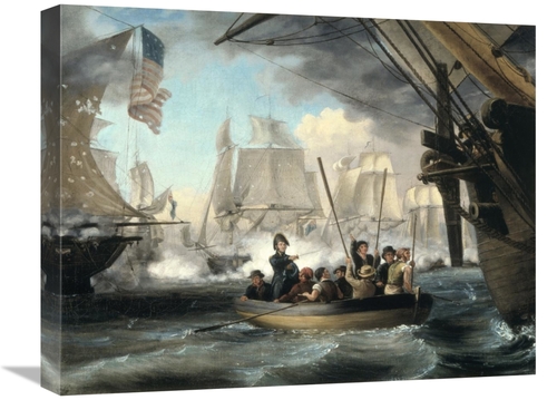 Global Gallery GCS-281715-22-142 22 in. Commodore Perry Leaving the La